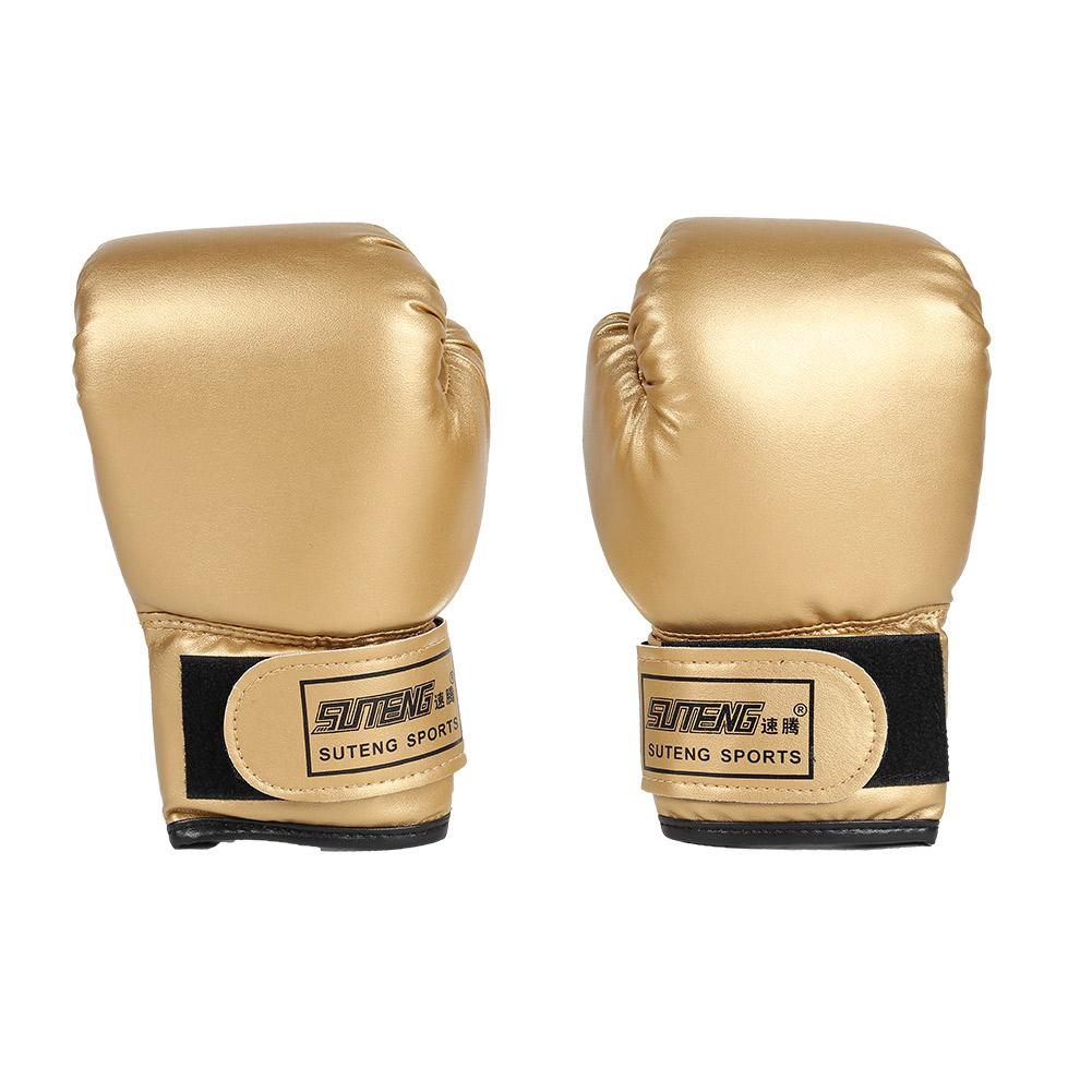 

2pcs Boxing Training Fighting Gloves Leather Kid Sparring Kickboxing Gloves, Red, 501 Original