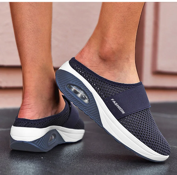 Air-cushioned slip-on walking shoes QueenFunky