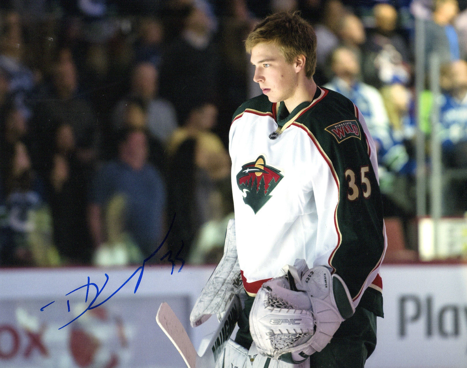 GFA Minnesota Wild * DARCY KUEMPER * Signed 8x10 Photo Poster painting K2 COA