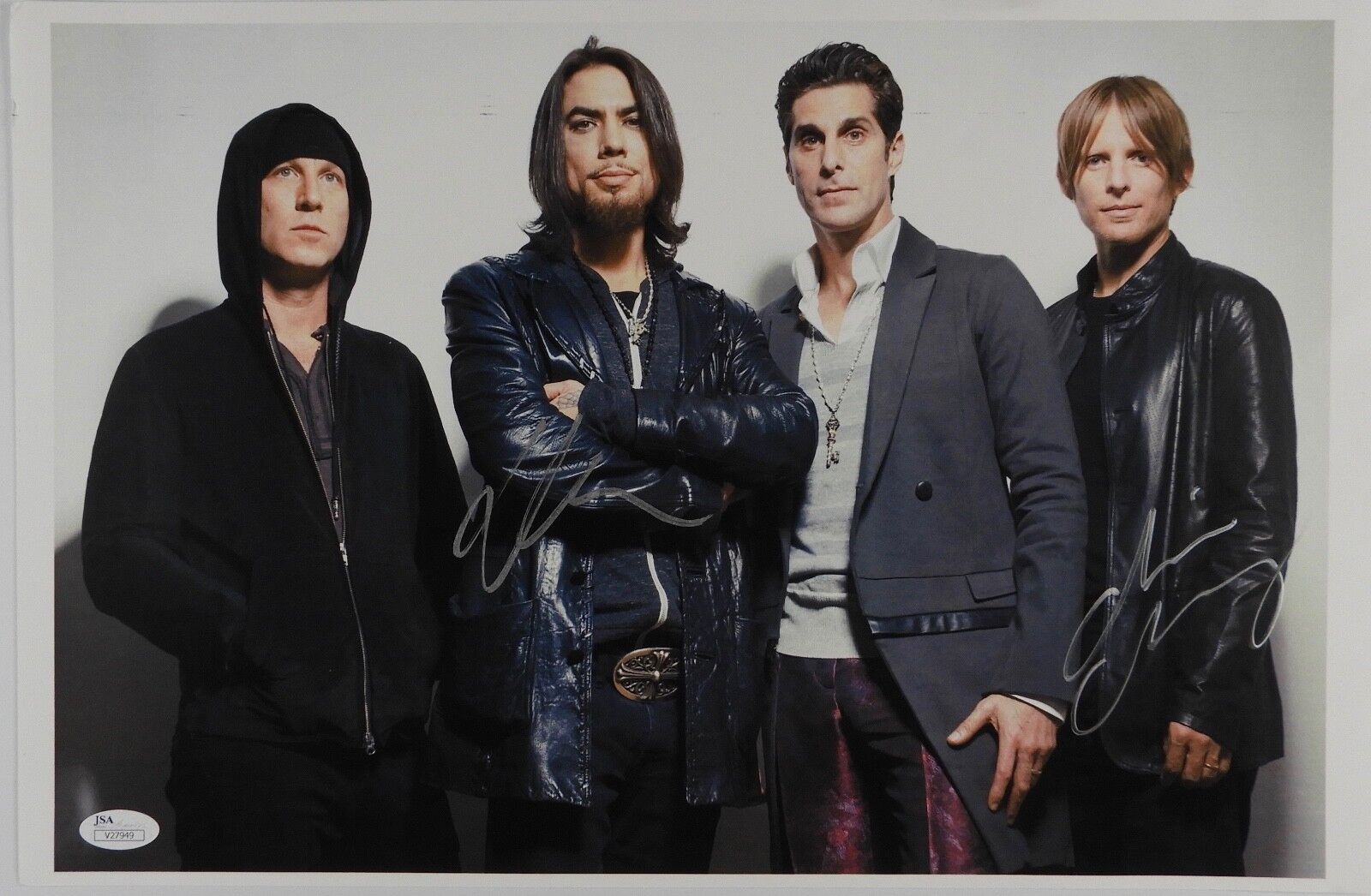 Jane's Addiction Dave Navarro Chris Chaney Photo Poster painting Autograph Signed Photo Poster painting JSA COA