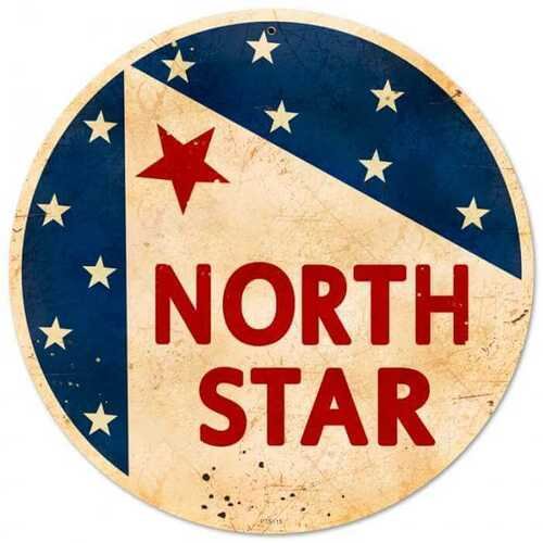 North Star- Round Shape Tin Signs/Wooden Signs - 30*30CM