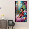 (40*70cm)DIY Full Round Drill Diamond Painting-Girl