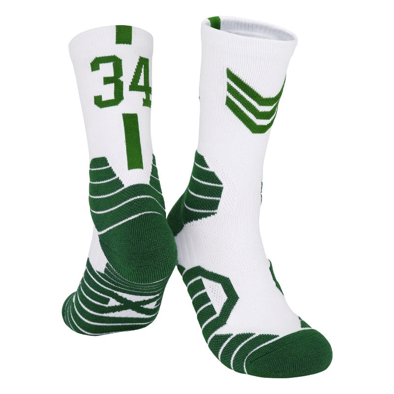 Curry Professional Basketball Socks Men’s High-top Breathable Combat Socks Training Mid-calf Socks Non-slip Sports Socks Men’s