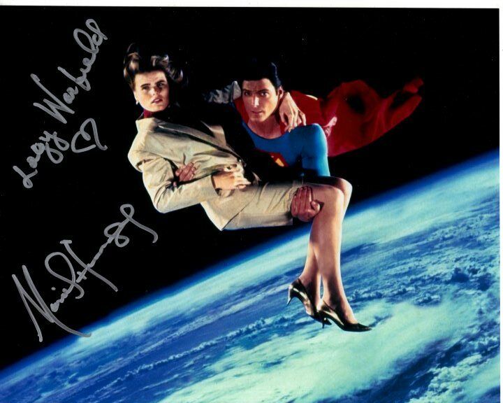 MARIEL HEMINGWAY signed autographed 8x10 SUPERMAN IV w/ CHRISTOPHER REEVE Photo Poster painting