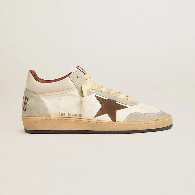Golden Goose Ball Star LTD de napa y nailon con inserciones de estrella y ante