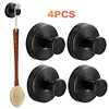 2/4/6/8/10PCS Suction Cup Hooks Stainless Steel Loofah Towel Coat Bath Robe Hook