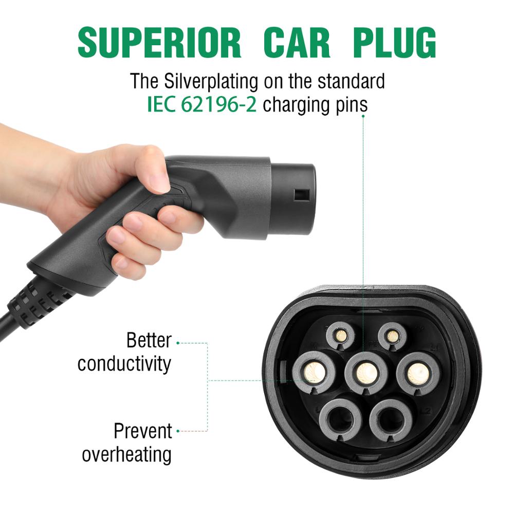 EV Charging Cable 16A 1 Phase Electric Vehicle Cord for EVSE Car