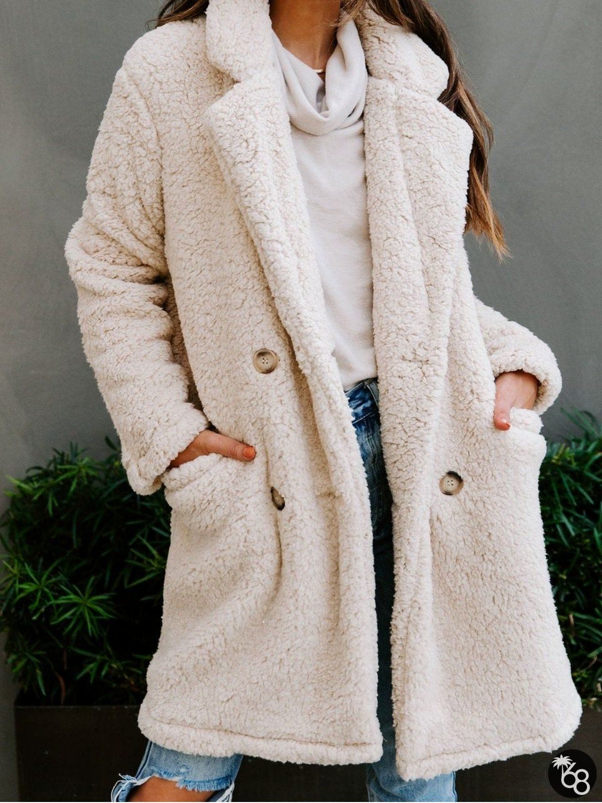 Casual Long Sleeve Outwear Coat | 168DEAL