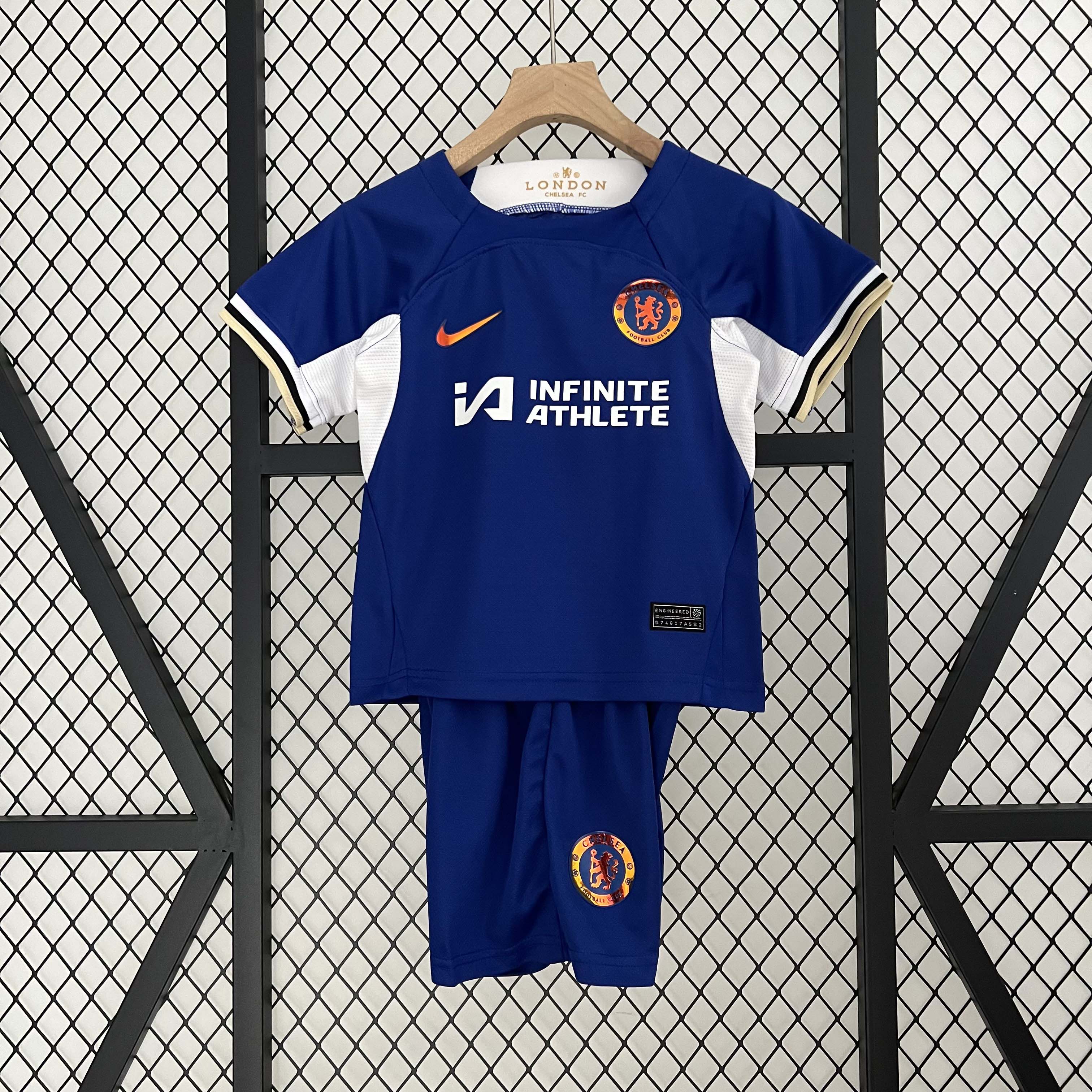 2023-2024 kids Chelsea homeFootball Shirt 1:1 Thai Quality