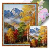 Scenery Full 11CT DIY Stamped Cross Stitch Kits 50x40cm Embroidery Needlepoint Starter Kits for Beginners Adults Home Decor