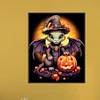 (40*50cm)Halloween Pumpkin Winged Dragon - Full Round Drill Diamond Painting