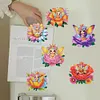 【Clearance Sale】6Pcs Acrylic Flower Elf Diamond Art Refrigerator Magnets Sticker for Beginners