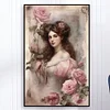 (40*60cm)Flower Beauty - Full Round Drill Diamond Painting