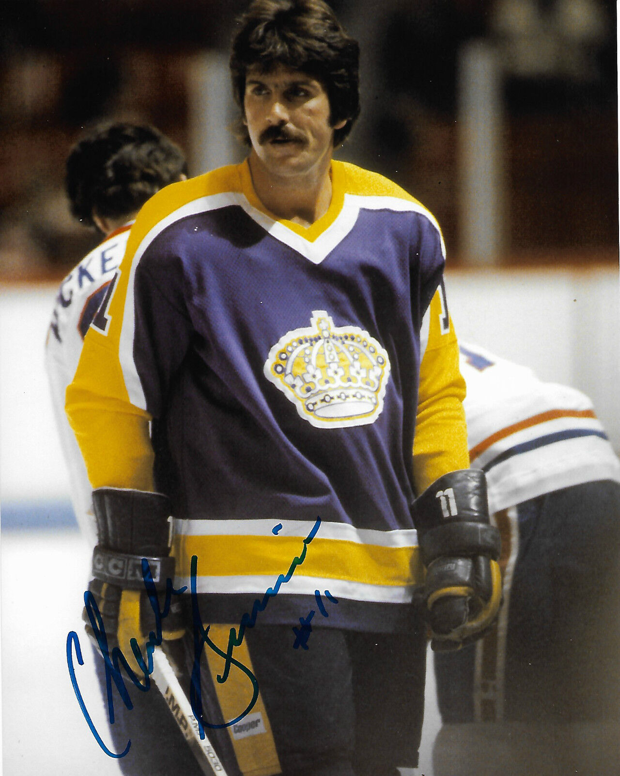 Los Angeles Kings Charlie Simmer Signed Autographed 8x10 Photo Poster painting COA