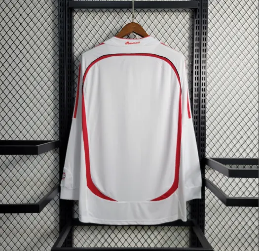 2006-2007 AC Milan Away Long Sleeve Retro football shirt 