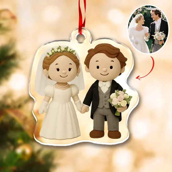 Custom 3d Effects Christmas Ornament Custom Family Face & Name Decor Ornaments Xmas Gifts For Lover For Family
