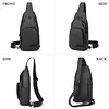 BAIGIO Sling Bag for Men Anti Theft Crossbody Chest Bag Small Shoulder Bag Lightweight Water Resistant Cross Body Daypack for School Hiking Sports Travel Black
