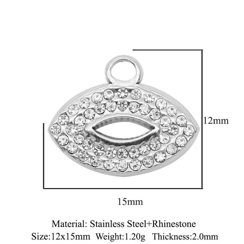 Minimalist Star Eye Stainless Steel Plating Inlay Zircon Jewelry Accessories
