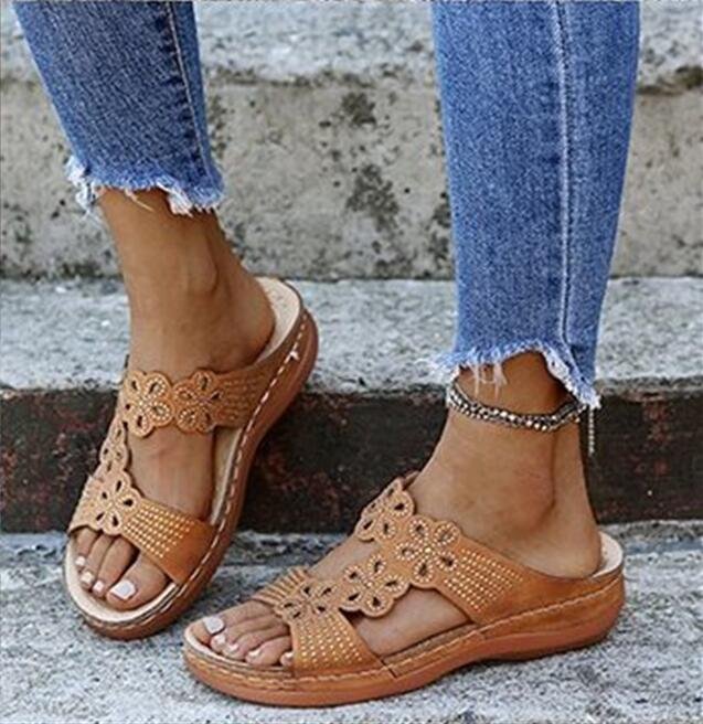 Women Slippers 2021 New wedges Shoes Summer Open Toe Flat Platform Sandals Ladies Casual Beach Flip Flops Shoes Female Slipper