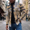 Men's Vintage Patchwork Utility Pocket Jacket