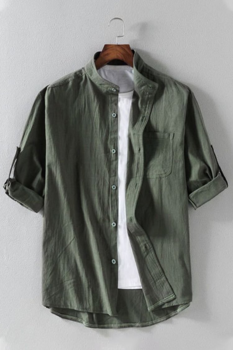 Men's Casual Solid Color Shirt