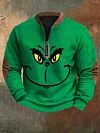 Men's Casual Christmas Green Sweatshirt