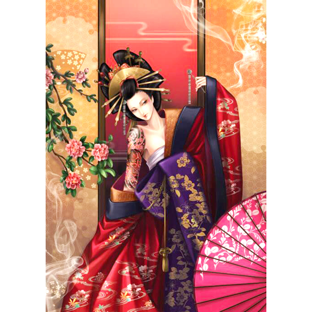 

Japanese Geisha - Round Drill Diamond Painting - 40*50CM, 501 Original