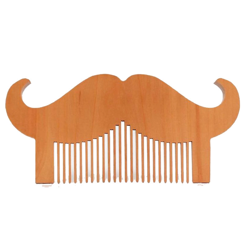 Beard Comb Pear Wood Grate Comb Wide Tooth Men’s Beard Comb Super Dense Tooth Peach Wood Comb Household