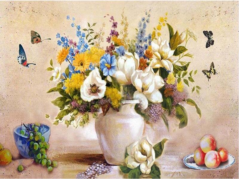 

Abstract Flowers Home Design – Paint By Numbers - 40*50CM, 501 Original