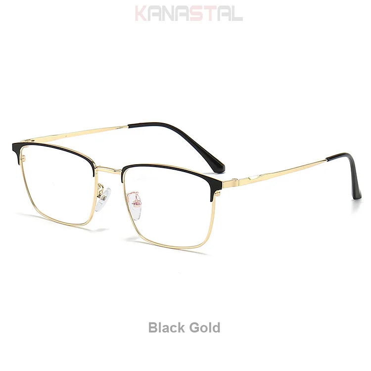 Prescription Glasses Men Reading Glasses Women Blue Light Blocking Optic Lenses Myopia Presbyopic Eyewear Metal Eyeglasses Frame