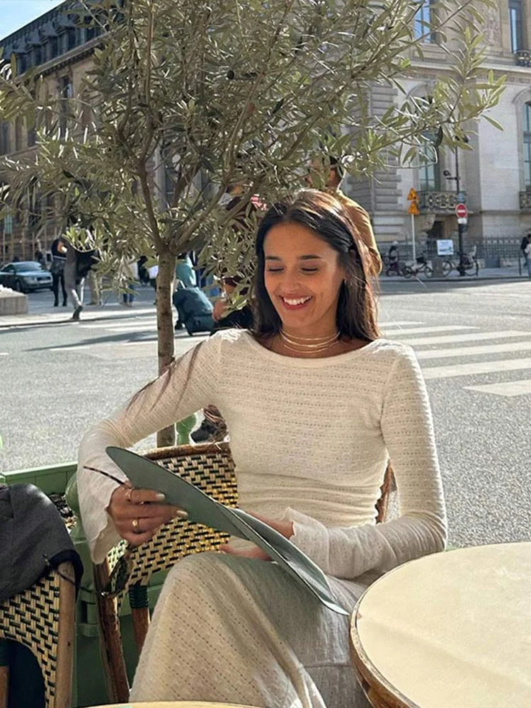 Toloer Women O-Neck Knitted Dresses Fashion Hollow out Sexy Long Sleeve Slim Dress 2022 Casual Wrap Party Female Long Vestidos