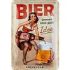 (Multi Style)Beer Girl - Metal Tin Signs(8*12Inch) - Bar