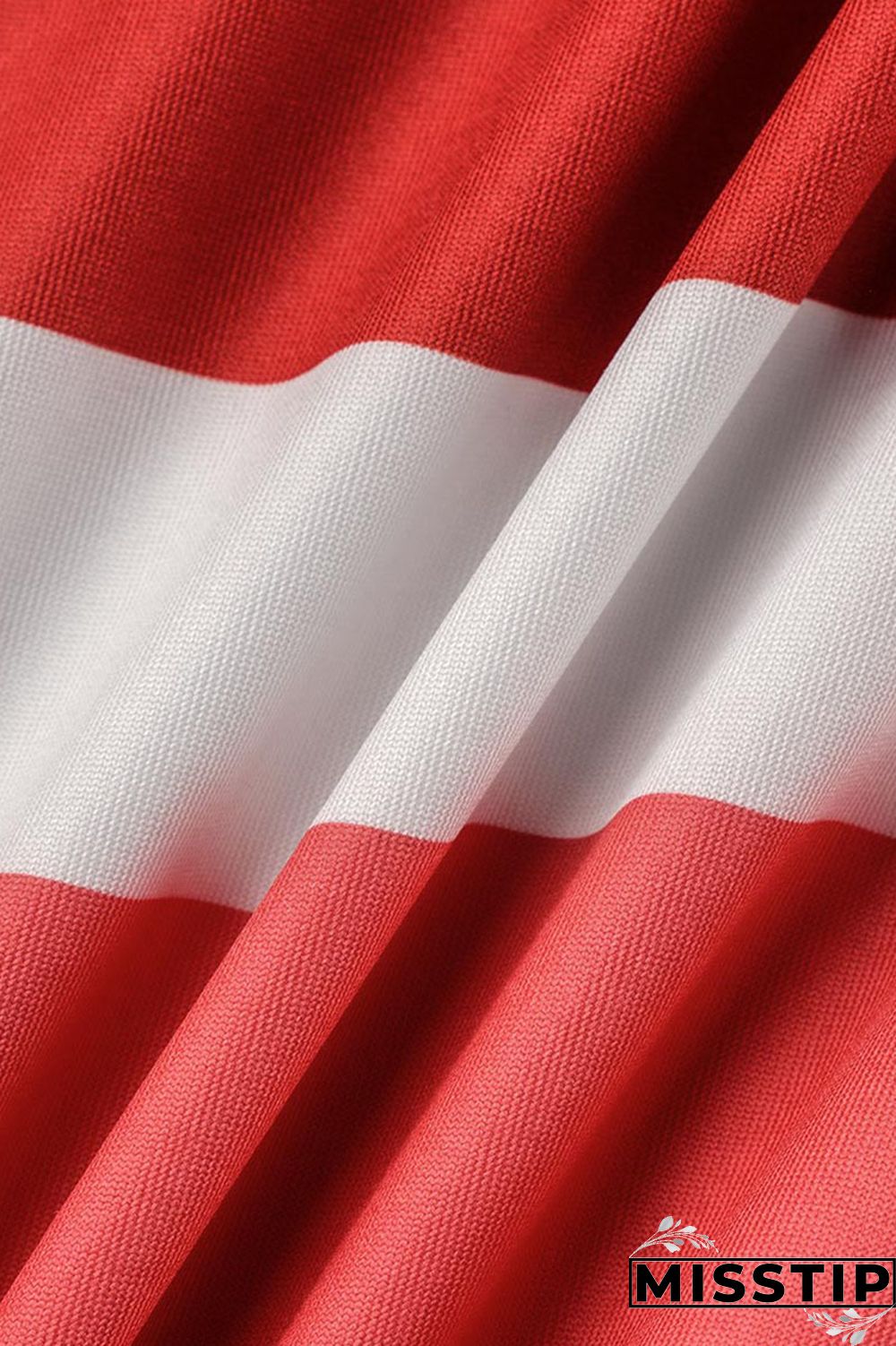 Red Casual Elegant Striped Print Patchwork O Neck A Line Dresses