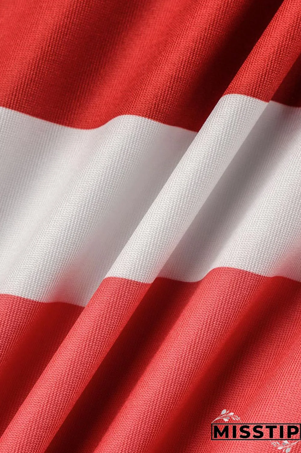 Red Casual Elegant Striped Print Patchwork O Neck A Line Dresses