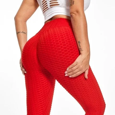 pornhint Pornhint ATHVOTAR Push Up Leggings Women Fitness Pants High Waist Sport Leggings Anti Cellulite Leggings Workout Sexy Black Ladies