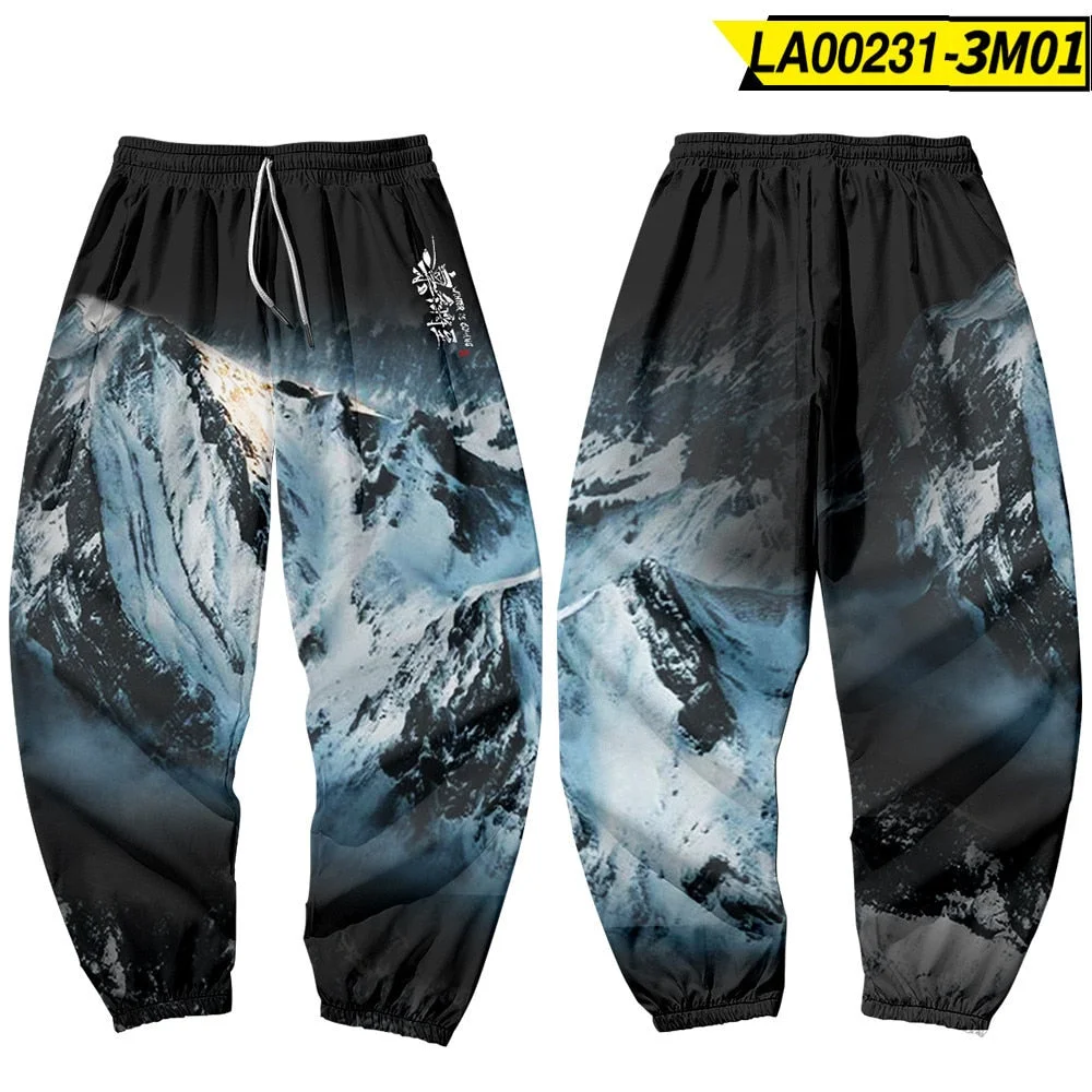 Japanese Style Anime Sweatpants Men Multi Pocket Long Cargo Pant Harajuku Jogger Trousers Streetwear Pants Plus Size 4XL 5XL 6XL