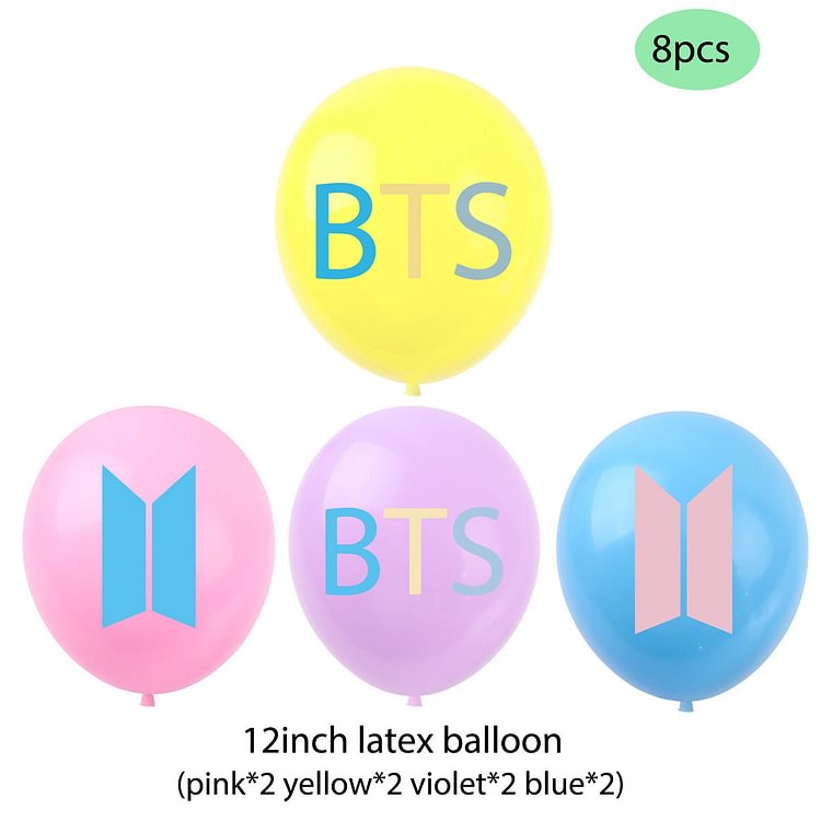 BTS Birthday Party Balloons