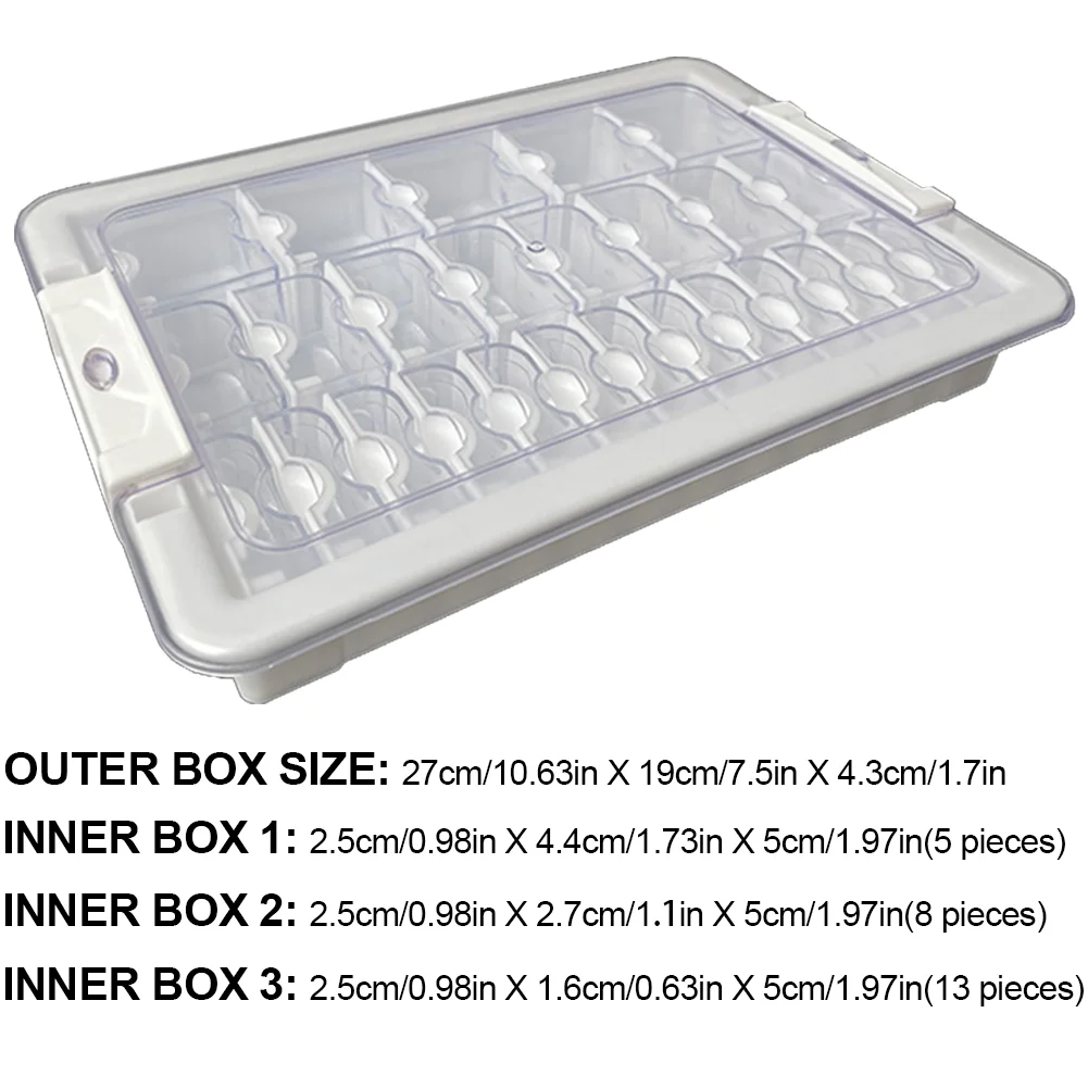 26 Grid Diamond Painting Bead Storage Containers Bead Organizers and Dot Storage