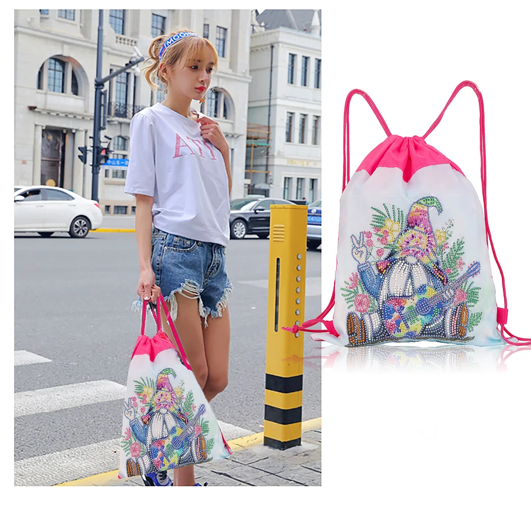 DIY Diamond Painting Fashion Drawstring Bag - Goblin