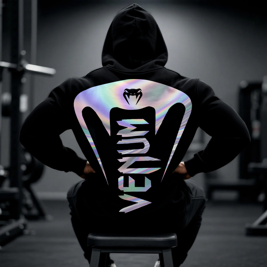 Laser Printing Large Size Loose Comfortable Breathable Hooded Sweatshirt Fitness Sports Extreme Fighting Sweatshirt / TECHWEAR CLUB / Techwear