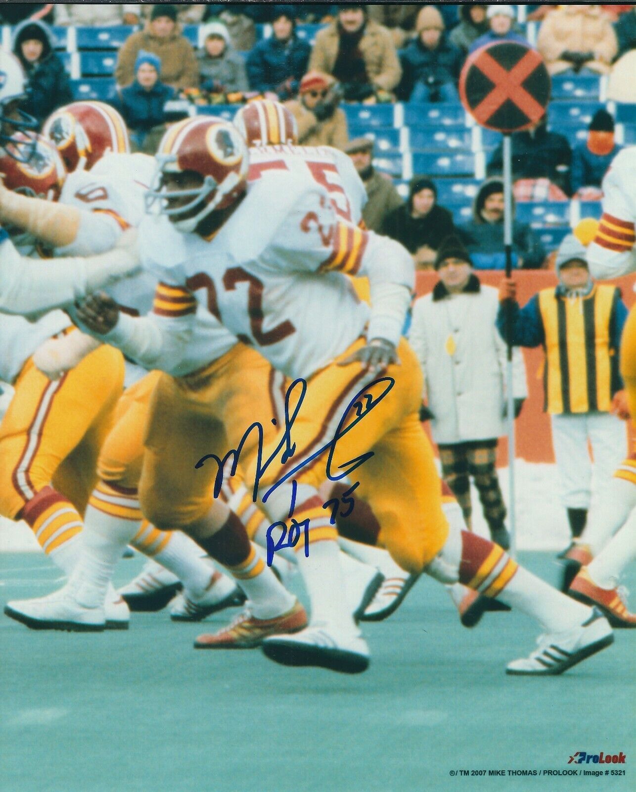 Signed 8x10 MIKE THOMAS Washington Redskins Autographed Photo Poster painting - w/ COA