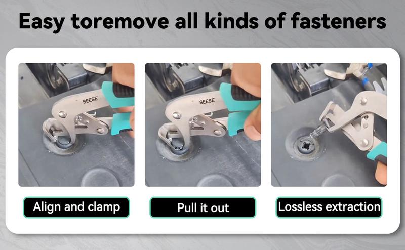【TikTokShopHolidayHaul】SEESE Auto Fastener Clip Removal Pliers- Heavy-Duty Metal Quick-Release Tool, Efficient Multi-Functional Car Stuff,Easy to Without Damage Re,Excellent Gift for Christmas and New Year 【TikTokShopHolidayHaul】SEESE Auto Fastener Clip Removal Pliers- Heavy-Duty Metal Quick-Release Tool, Efficient Multi-Functional Car Stuff,Easy to Without Damage Re,Excellent Gift for Christmas and New Year
