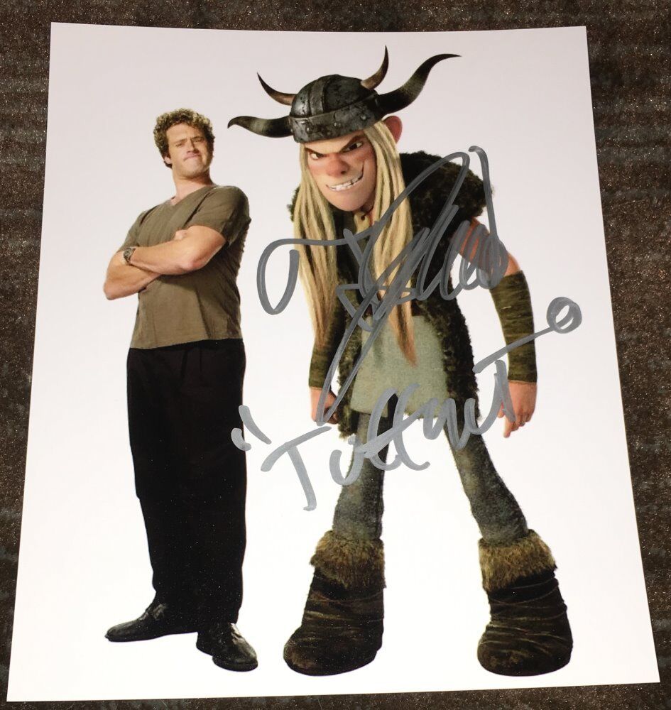 T.J. MILLER SIGNED AUTOGRAPH HOW TO TRAIN YOUR DRAGON 8x10 Photo Poster painting TJ wEXACT PROOF