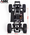 AMK 313mm Wheelbase RC Crawler Chassis Frame Builders Prefixal Gear Box Kit with 2-Speed Transmission 35T 550 Motor for TRX4 D90 DIY Upgrade