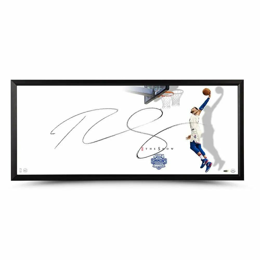 Ben Simmons Signed Autographed 20X46 Photo Poster painting The Show ROY