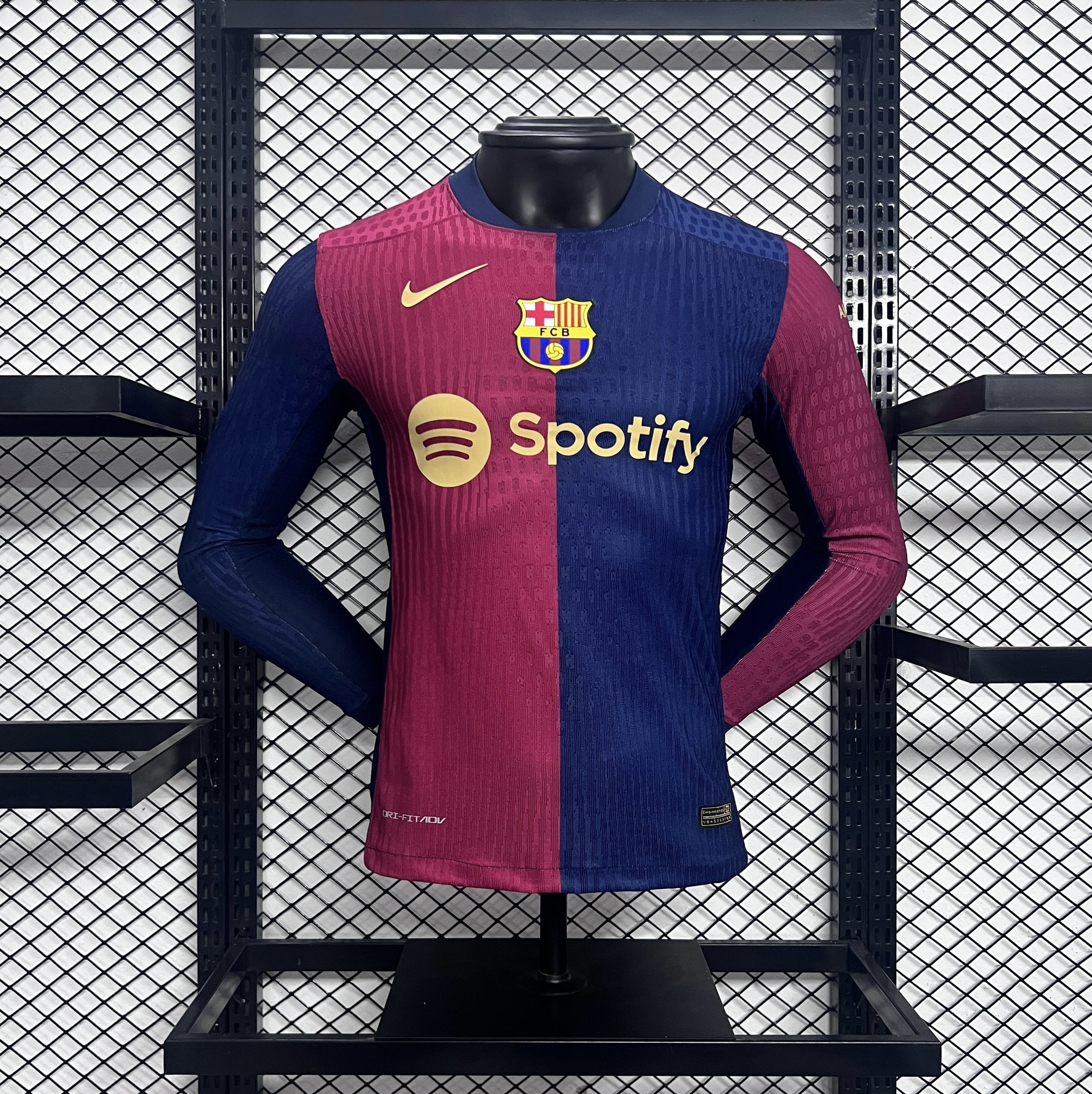 B.A.R.S.A 24-25 Home Long Sleeve Jersey - Player Version