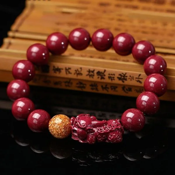 Tibetan Cinnabar Pixiu Calm Bracelet