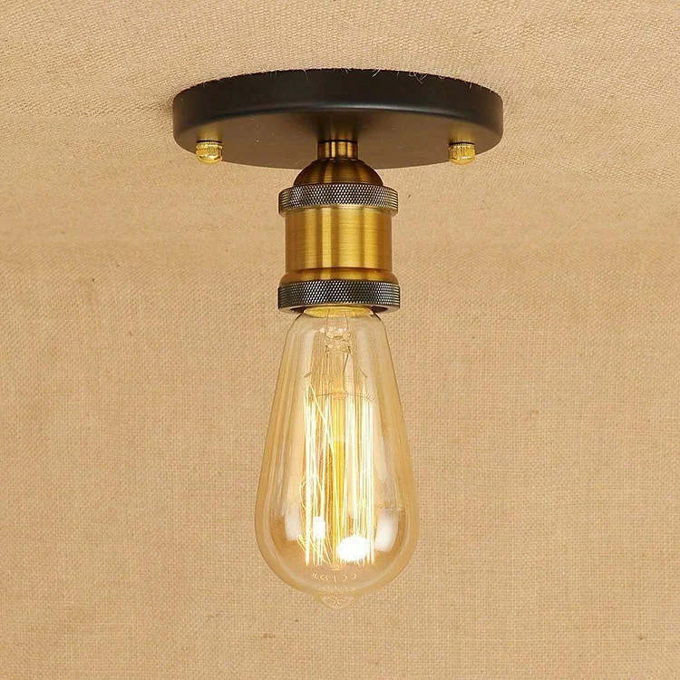 5'' Mini-style Rustic LED Retro Flush Mount Lighting Ceiling Light - Appledas