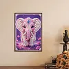 Diamond Painting-DIY Special Shaped Drill Pearl Painting Pink Elephant(30x40cm)