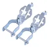 2 Packs Chain Link Fence Gate Hinge 1-5/8in Chain Link Rust Resistant Easy To Install Galvanized Steel Gate Hinge for Farm Garden Backyard
